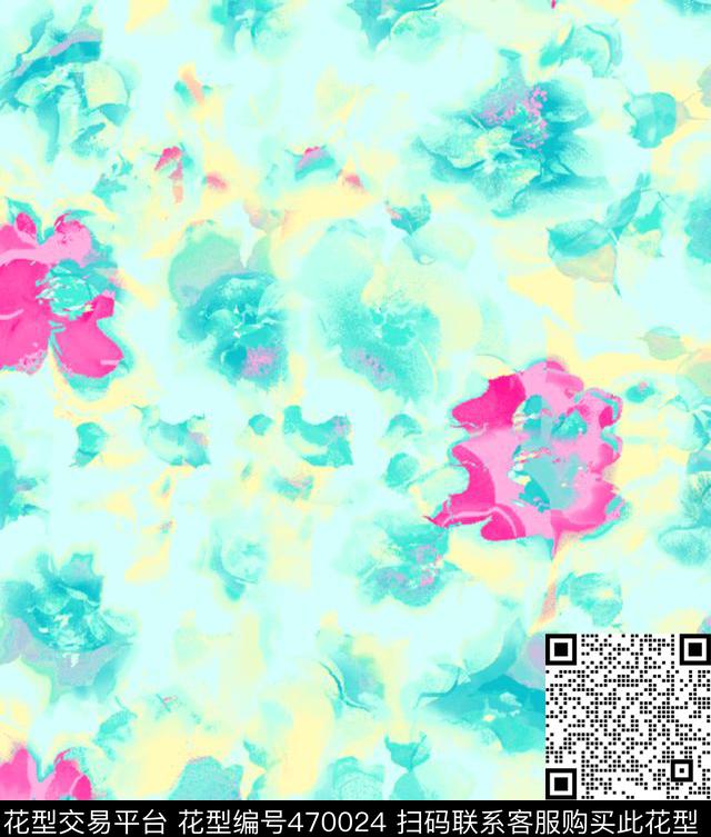 浪漫碎花时尚童装时尚泳装传统印花华亿平台下载（图片编号: 470024） - 瓦栏（Walan）