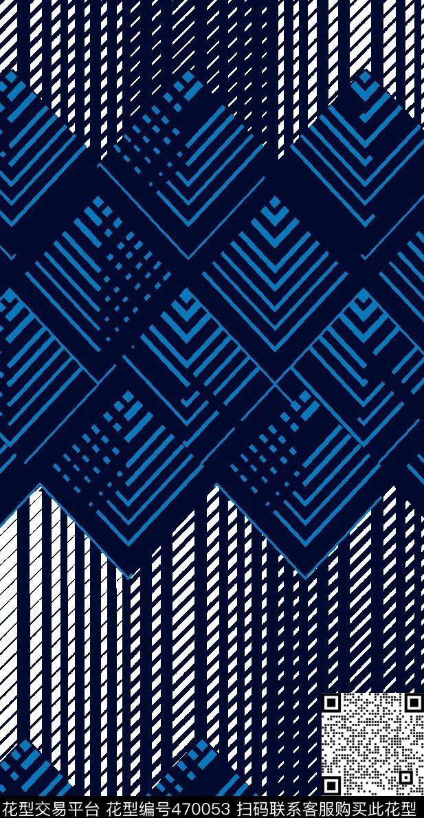 不规则几何几何拼贴渐变传统印花华亿平台下载（图片编号: 470053） - 瓦栏（Walan）