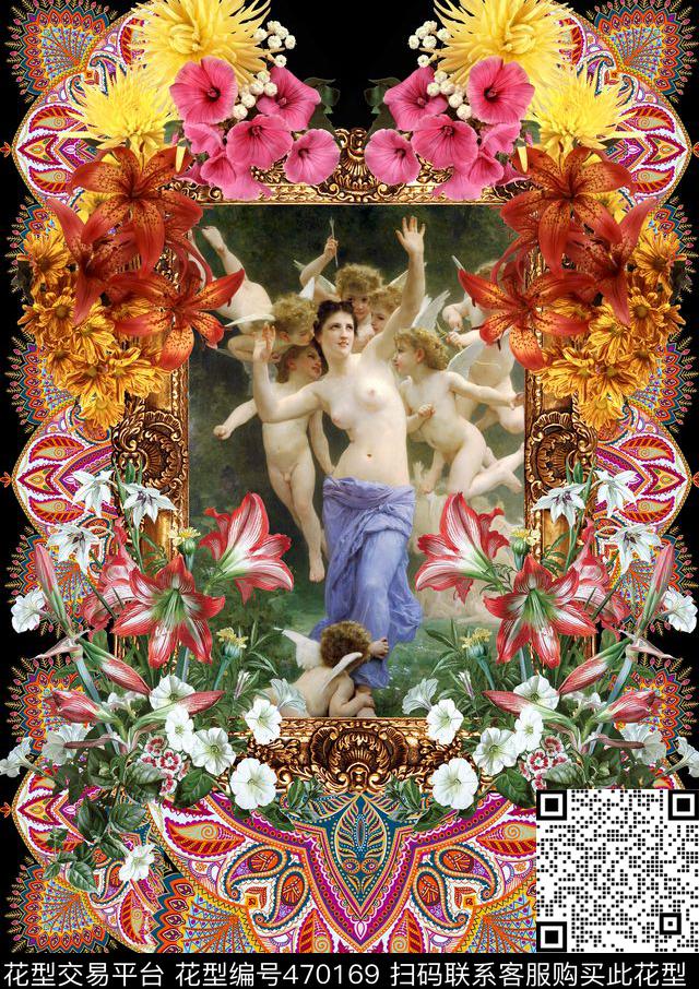 定位花丛圣母时尚大牌数码印花华亿平台下载（图片编号: 470169） - 瓦栏（Walan）