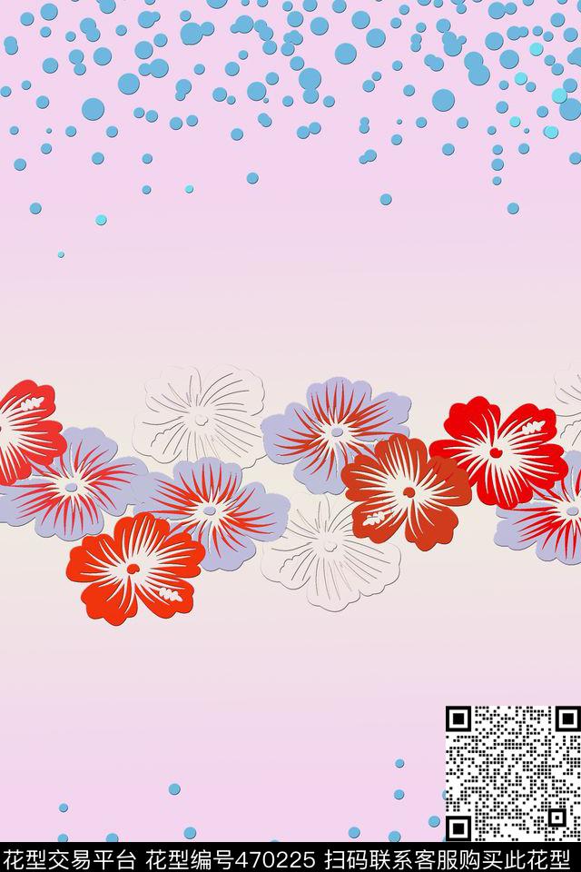 花简约水珠数码印花华亿平台下载（图片编号: 470225） - 瓦栏（Walan）