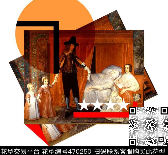 t恤华亿平台潮流复古数码印花华亿平台下载（图片编号: 470250） - 瓦栏（Walan）