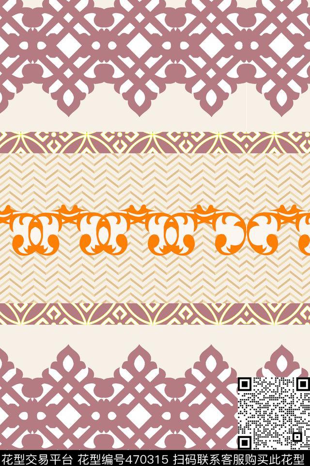 传统几何民族风传统印花华亿平台下载（图片编号: 470315） - 瓦栏（Walan）