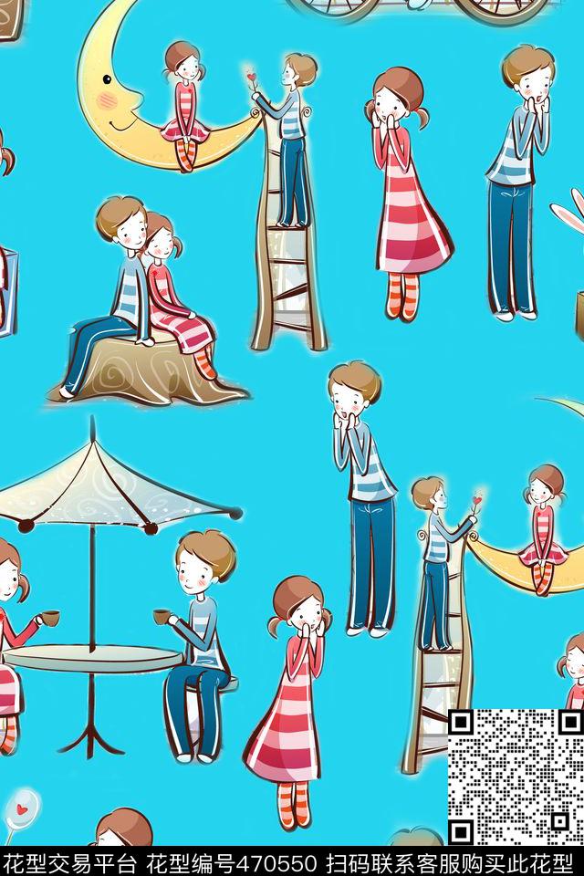 卡通人物童装数码印花华亿平台下载（图片编号: 470550） - 瓦栏（Walan）