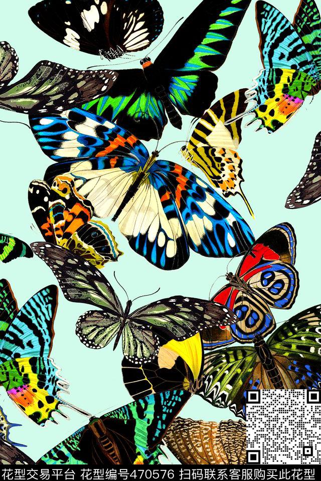 时尚炫彩手绘数码印花华亿平台下载（图片编号: 470576） - 瓦栏（Walan）