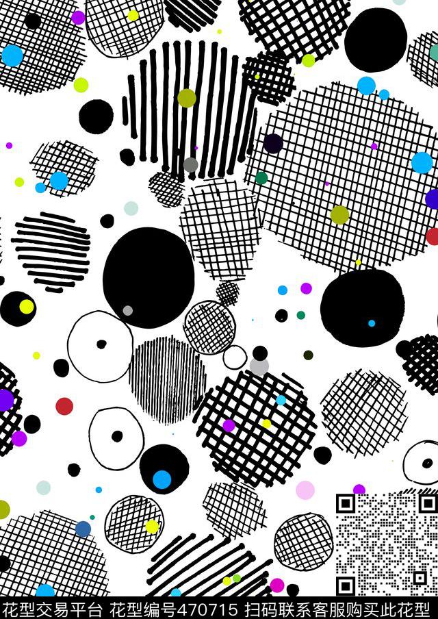 笔触大方时尚传统印花华亿平台下载（图片编号: 470715） - 瓦栏（Walan）