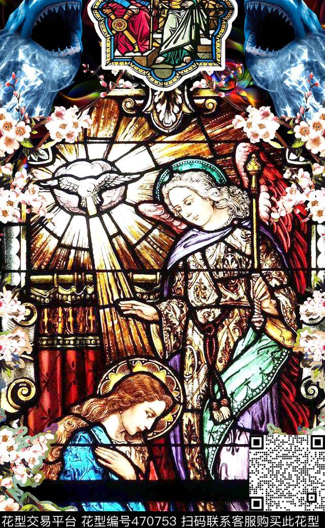 MAX-定位欧美民族风欧式宫廷风手绘油画人物数码印花华亿平台下载（图片编号: 470753） - 瓦栏（Walan）