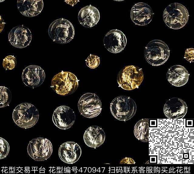 欧洲古代硬币金币银币金钱人头硬币数码印花华亿平台下载（图片编号: 470947） - 瓦栏（Walan）