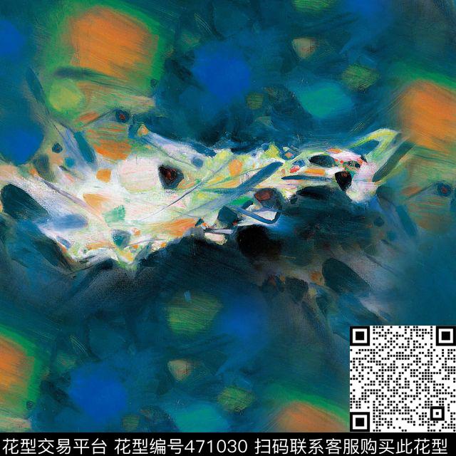 潮流抽象男装华亿平台数码印花华亿平台下载（图片编号: 471030） - 瓦栏（Walan）