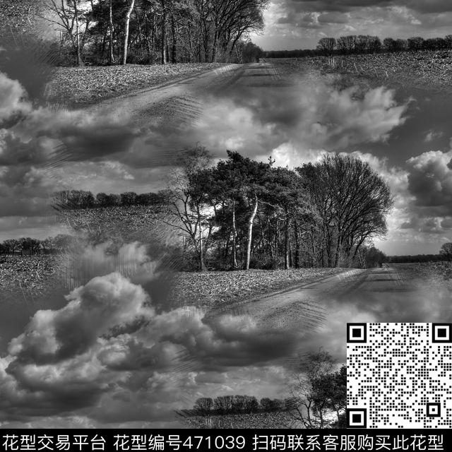 复古风景解构数码印花华亿平台下载（图片编号: 471039） - 瓦栏（Walan）