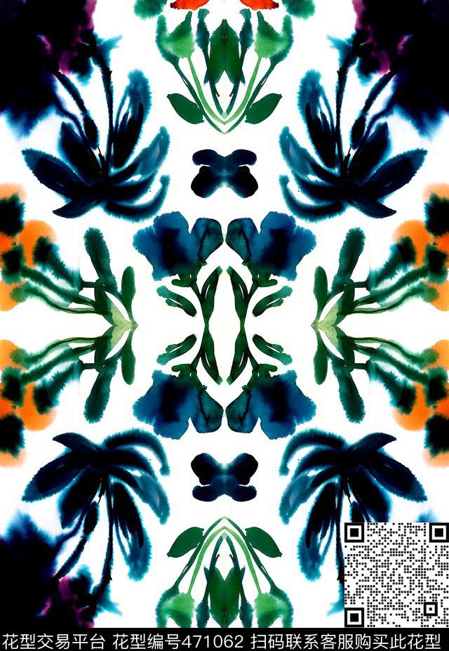 Floralhandmadeflowersink数码印花华亿平台下载（图片编号: 471062） - 瓦栏（Walan）