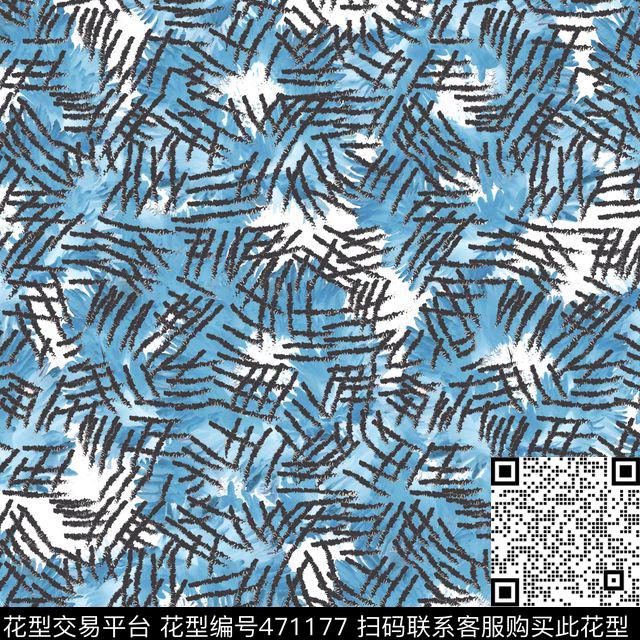 笔触潮流衬衫华亿平台数码印花华亿平台下载（图片编号: 471177） - 瓦栏（Walan）