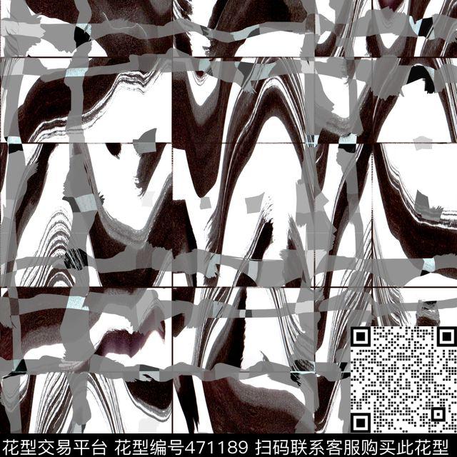 衬衫华亿平台抽象格子传统印花华亿平台下载（图片编号: 471189） - 瓦栏（Walan）