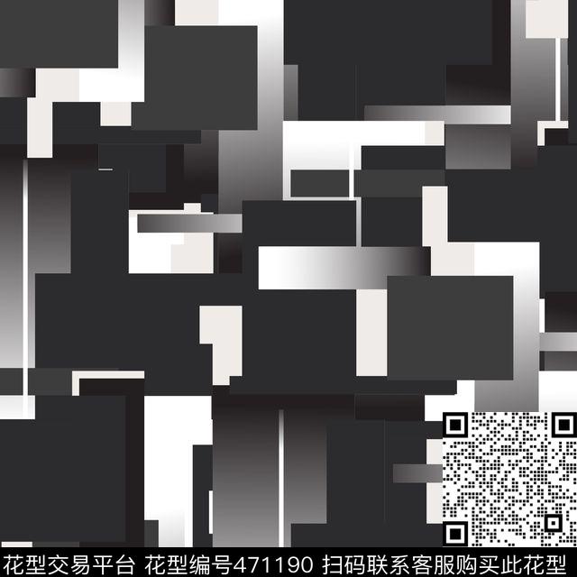 潮流抽象几何数码印花华亿平台下载（图片编号: 471190） - 瓦栏（Walan）
