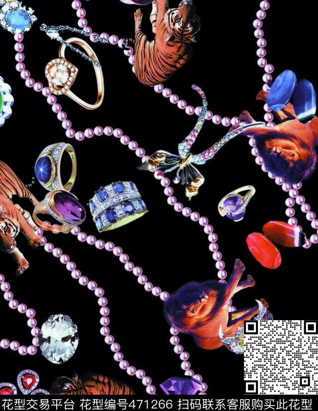 黄色黑色香水瓶数码印花华亿平台下载（图片编号: 471266） - 瓦栏（Walan）