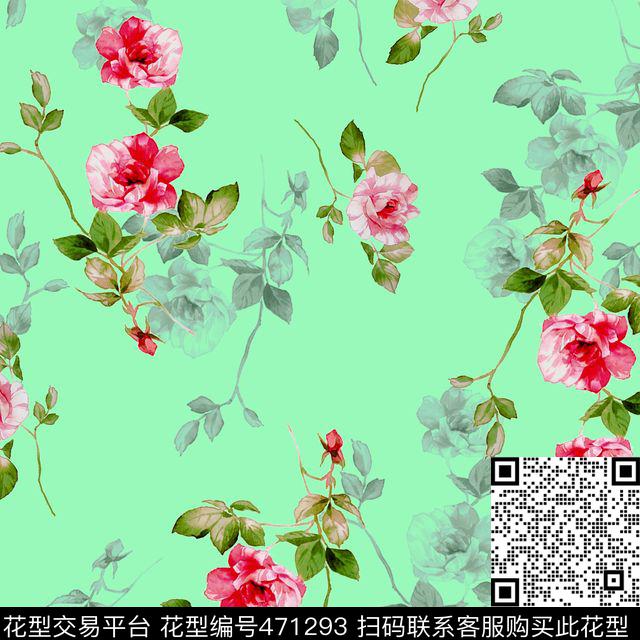 清新碎花小花传统印花华亿平台下载（图片编号: 471293） - 瓦栏（Walan）