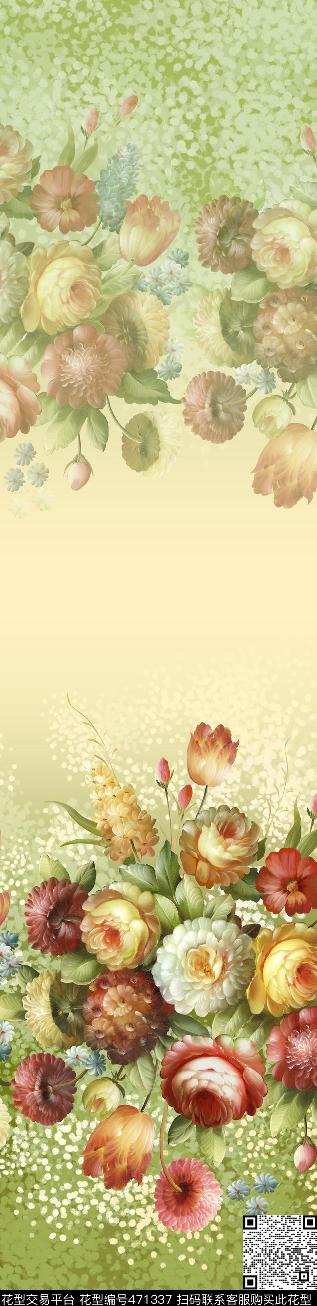 窗帘欧式富贵数码印花华亿平台下载（图片编号: 471337） - 瓦栏（Walan）