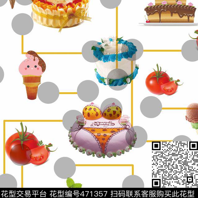 女装蛋糕墙纸数码印花华亿平台下载（图片编号: 471357） - 瓦栏（Walan）