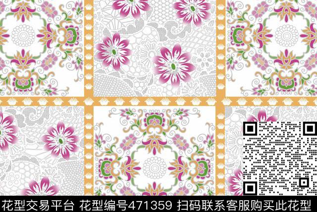 女装创意墙纸格子数码印花华亿平台下载（图片编号: 471359） - 瓦栏（Walan）