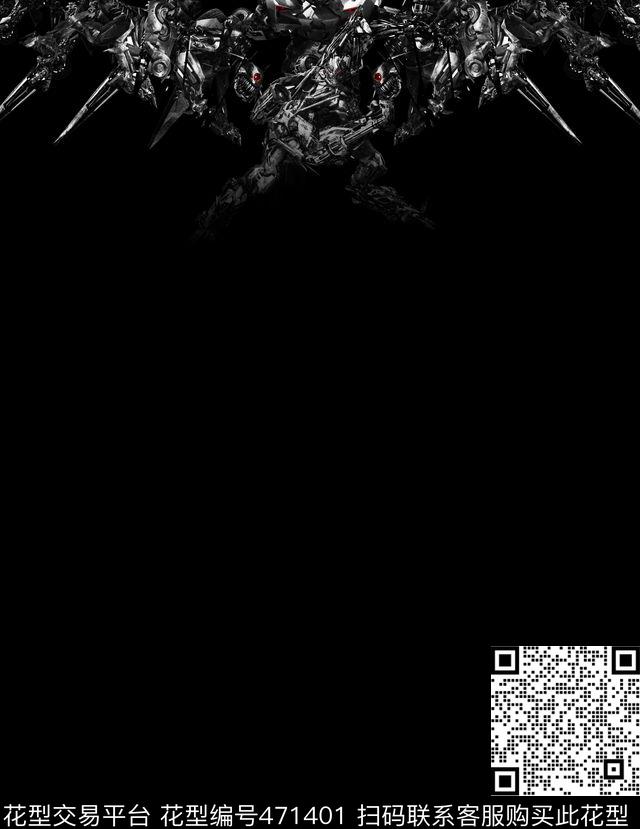 机器人男士卫衣衬衫切割时尚传统印花华亿平台下载（图片编号: 471401） - 瓦栏（Walan）