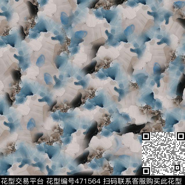 时尚色块结晶体数码印花华亿平台下载（图片编号: 471564） - 瓦栏（Walan）