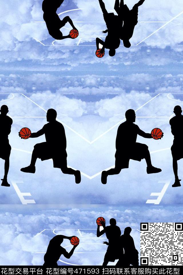 篮球人物天空数码印花华亿平台下载（图片编号: 471593） - 瓦栏（Walan）