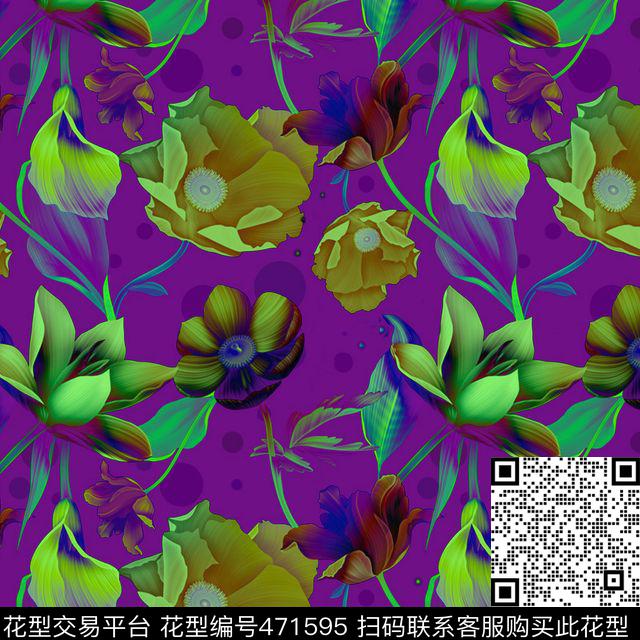 荻花时尚女装数码印花华亿平台下载（图片编号: 471595） - 瓦栏（Walan）