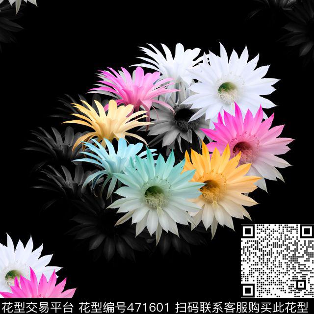 花簇女士极光柔美数码印花华亿平台下载（图片编号: 471601） - 瓦栏（Walan）