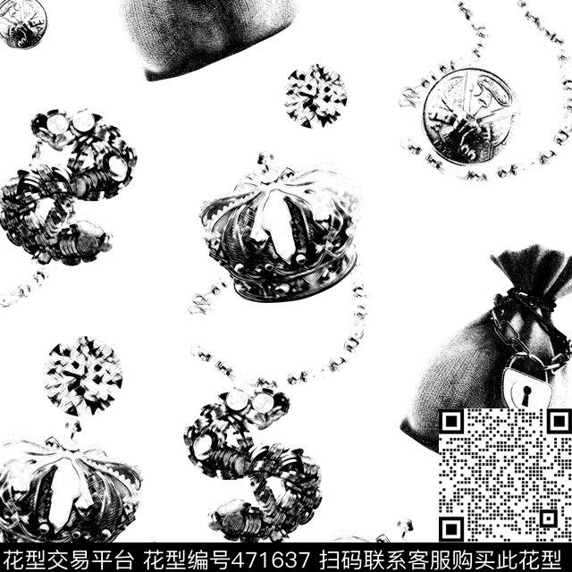 衬衫T恤卫衣夹克复古炭笔金钱传统印花华亿平台下载（图片编号: 471637） - 瓦栏（Walan）