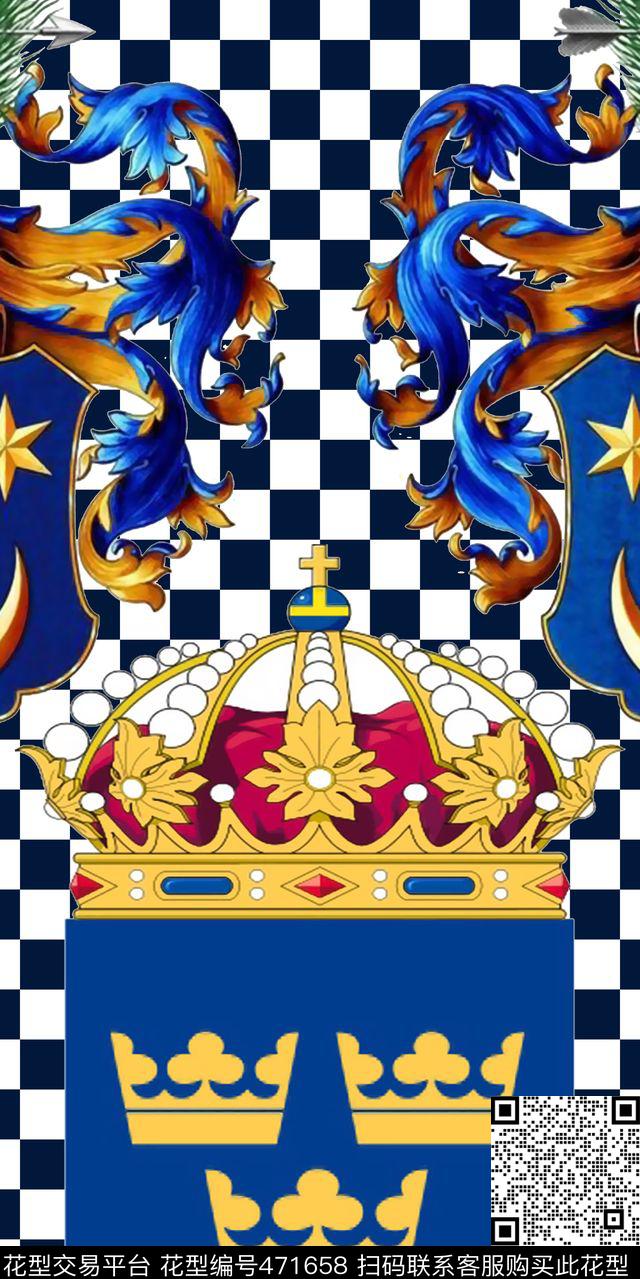 T恤皮革棉布欧美古典花纹时尚流行新潮数码印花华亿平台下载（图片编号: 471658） - 瓦栏（Walan）