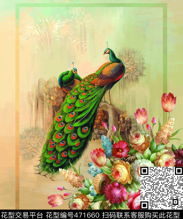 富贵花卉家纺数码印花华亿平台下载（图片编号: 471660） - 瓦栏（Walan）
