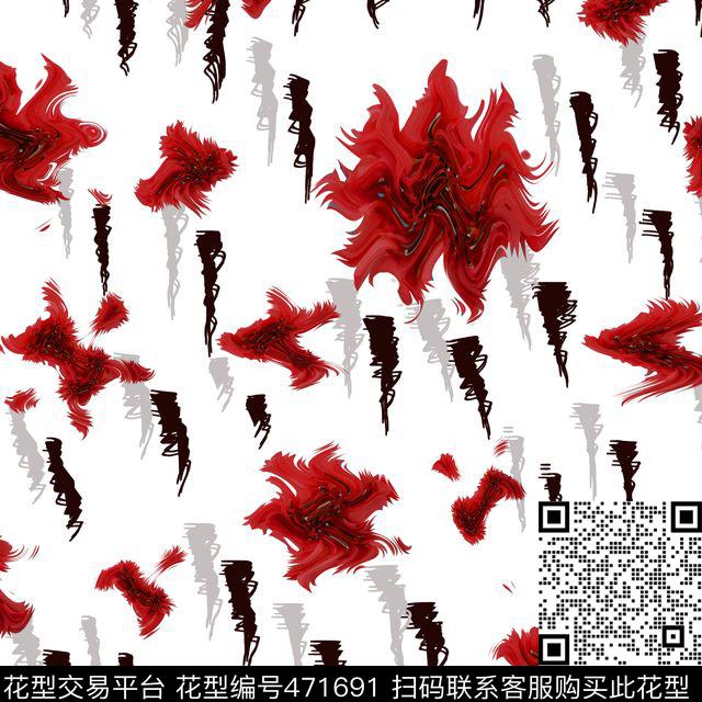 复古抽象艺术数码印花华亿平台下载（图片编号: 471691） - 瓦栏（Walan）