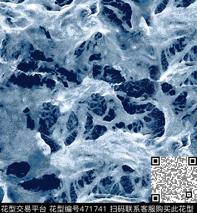 浪花海变形、形体数码印花华亿平台下载（图片编号: 471741） - 瓦栏（Walan）