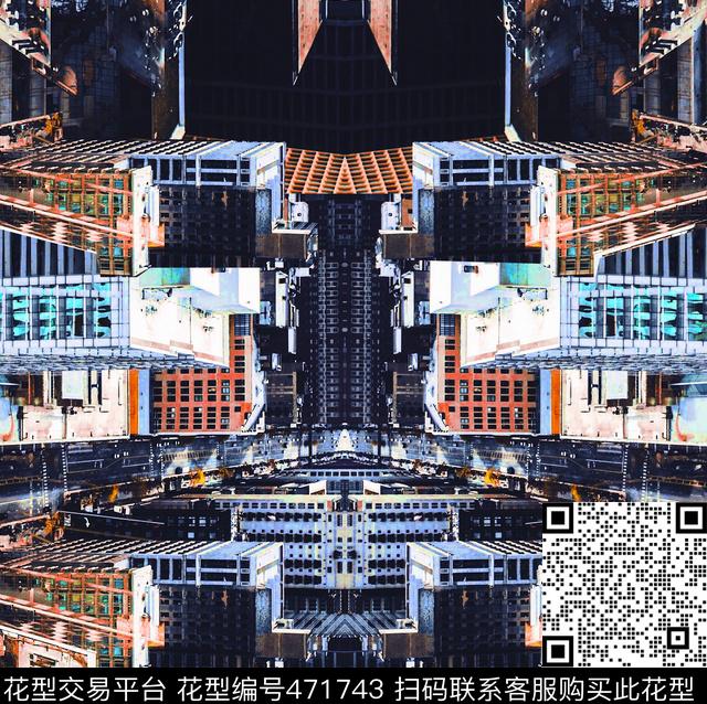 城市楼房建筑数码印花华亿平台下载（图片编号: 471743） - 瓦栏（Walan）