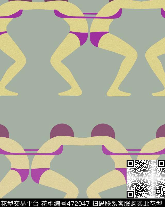 趣味后现代美女传统印花华亿平台下载（图片编号: 472047） - 瓦栏（Walan）