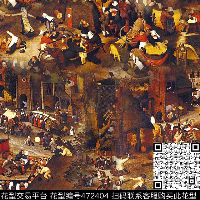 潮流复古集市数码印花华亿平台下载（图片编号: 472404） - 瓦栏（Walan）