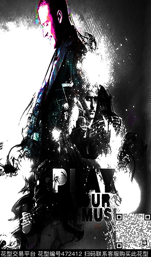 男装个性时尚数码印花华亿平台下载（图片编号: 472412） - 瓦栏（Walan）