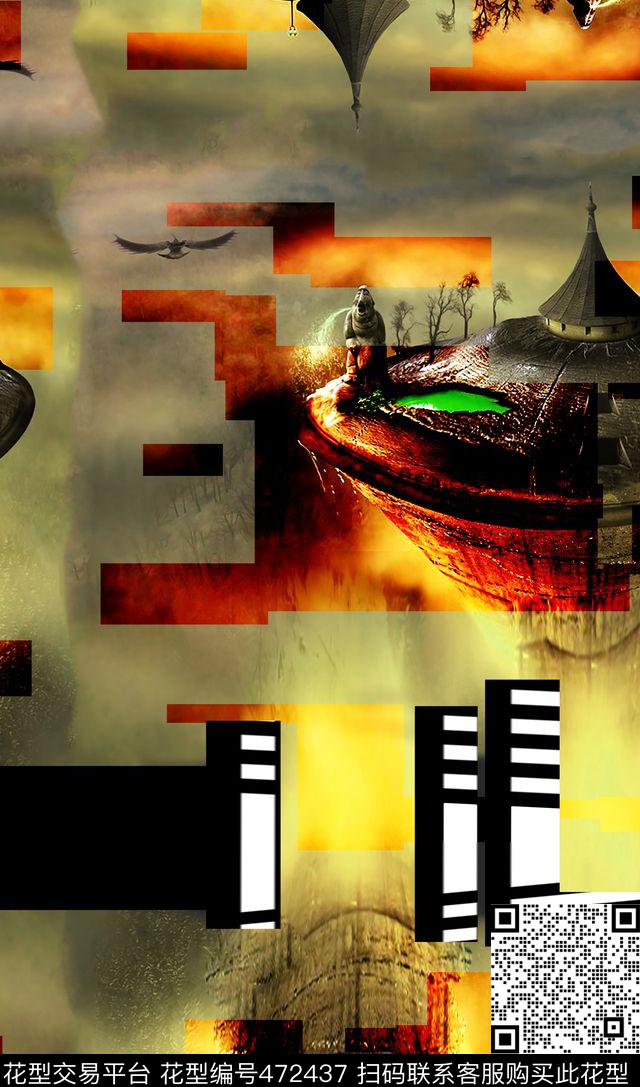 时尚休闲大牌数码印花华亿平台下载（图片编号: 472437） - 瓦栏（Walan）