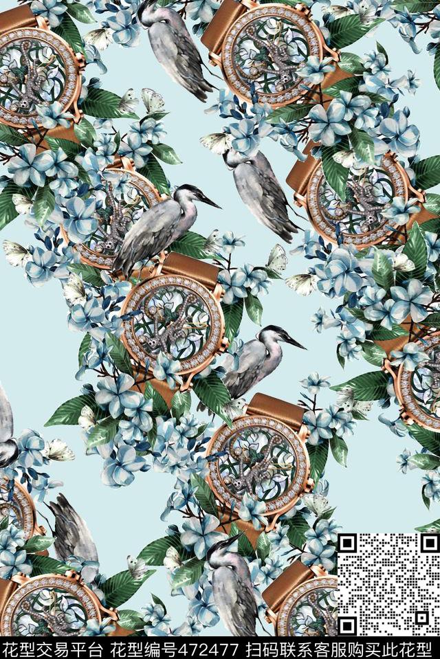 时尚斜排欧式数码印花华亿平台下载（图片编号: 472477） - 瓦栏（Walan）