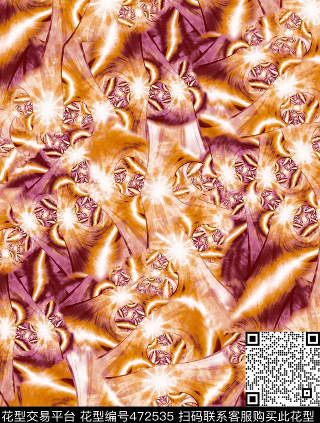 3D复古夹克数码印花华亿平台下载（图片编号: 472535） - 瓦栏（Walan）