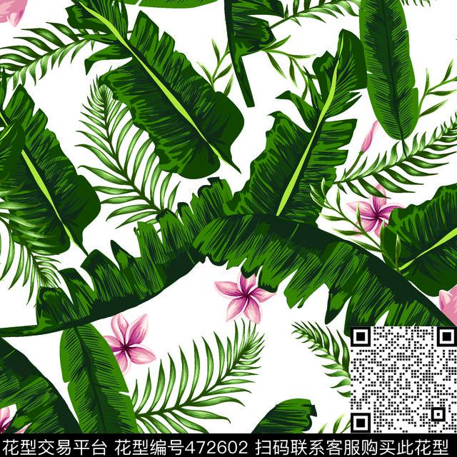 热带花卉写实数码印花华亿平台下载（图片编号: 472602） - 瓦栏（Walan）