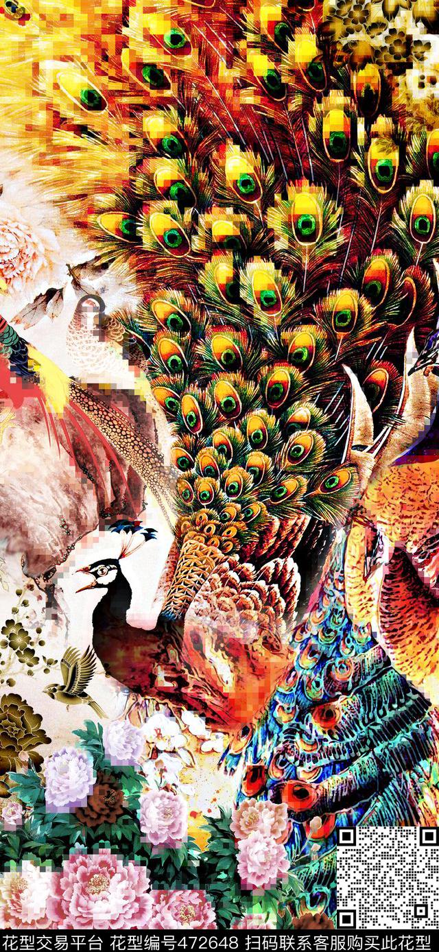 独版服装古典数码印花华亿平台下载（图片编号: 472648） - 瓦栏（Walan）