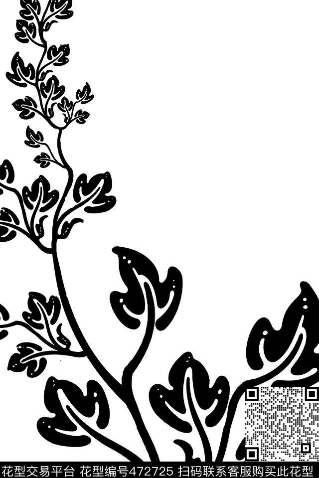 田园花自然传统印花华亿平台下载（图片编号: 472725） - 瓦栏（Walan）