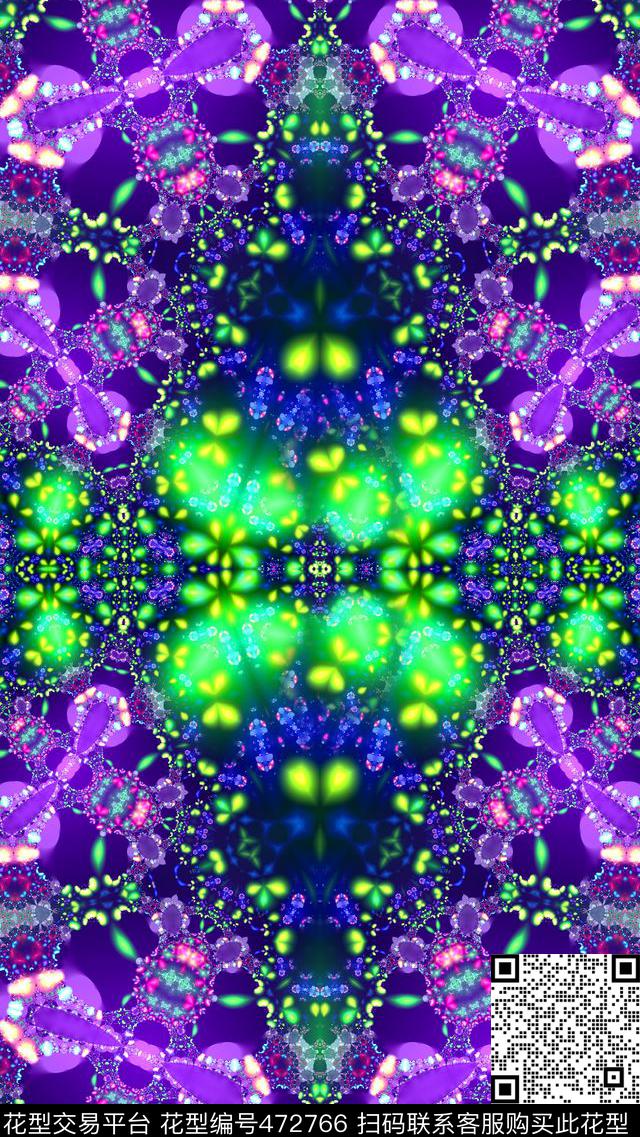 流行时尚四方对称水珠照片景观数码印花华亿平台下载（图片编号: 472766） - 瓦栏（Walan）