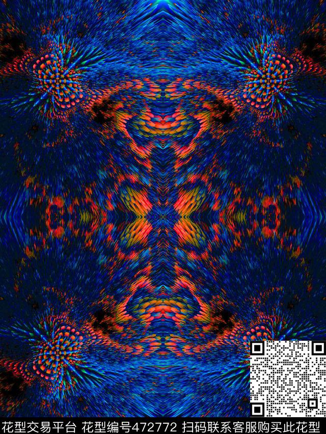 MAX-大理石纹理大牌印花深海颜色抽象幻彩数码印花华亿平台下载（图片编号: 472772） - 瓦栏（Walan）