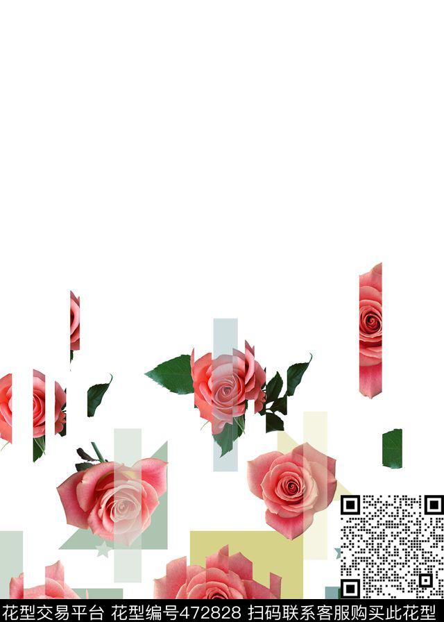 玫瑰女装清雅数码印花华亿平台下载（图片编号: 472828） - 瓦栏（Walan）