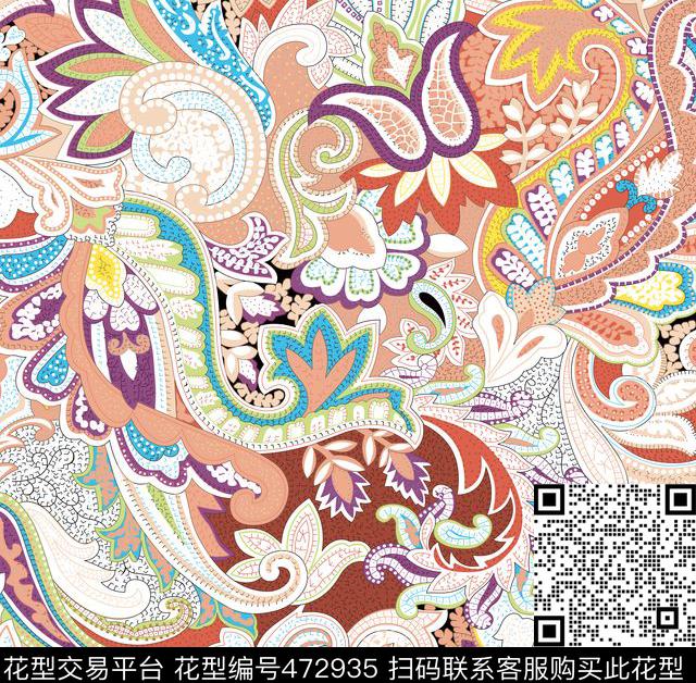 宫廷风花卉大理石数码印花华亿平台下载（图片编号: 472935） - 瓦栏（Walan）