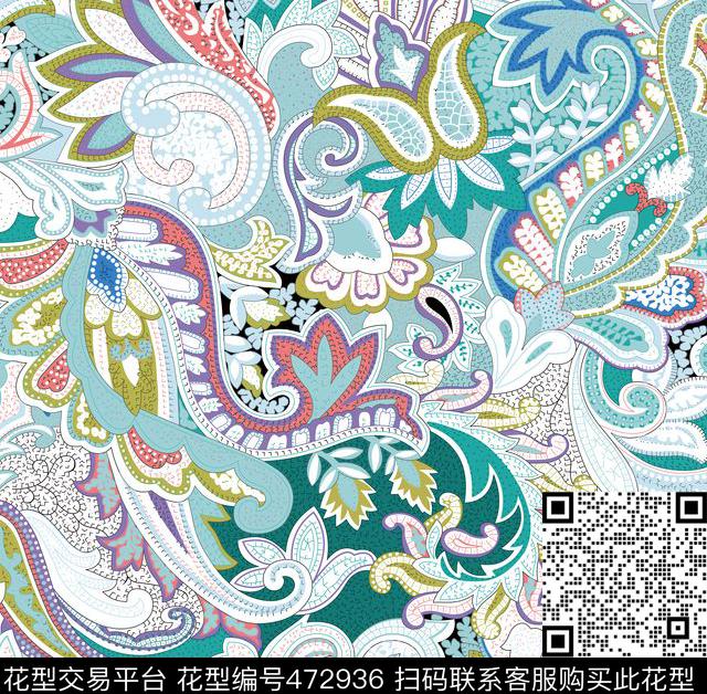 宫廷风花卉大理石数码印花华亿平台下载（图片编号: 472936） - 瓦栏（Walan）