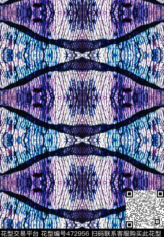ethnicgeometricleafstructure数码印花华亿平台下载（图片编号: 472956） - 瓦栏（Walan）