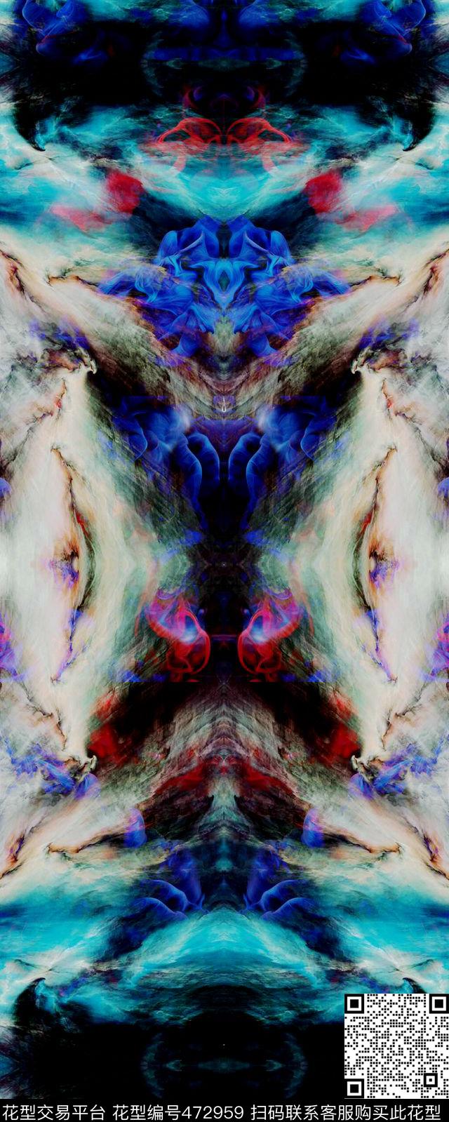 丝巾创意设计肌理创意服装面料数码印花华亿平台下载（图片编号: 472959） - 瓦栏（Walan）