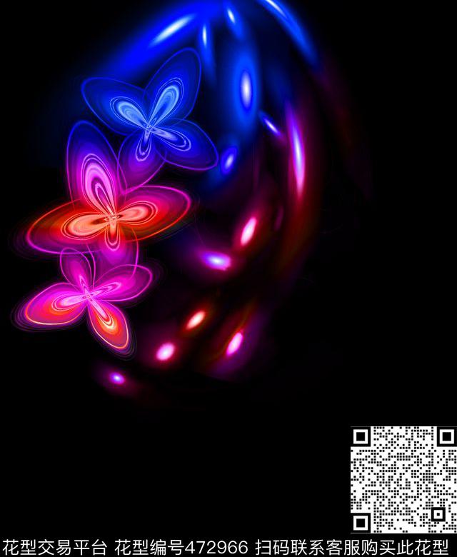 运动光晕发光印花时尚男装男装外套印花数码印花华亿平台下载（图片编号: 472966） - 瓦栏（Walan）